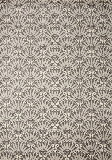 Safi Grey Cream Art Deco Rug by Kalora Interiors