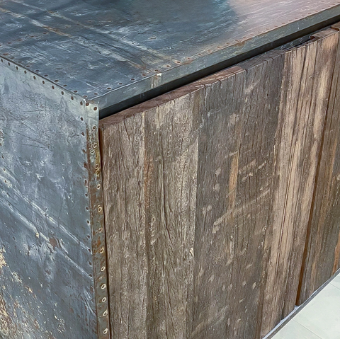 Reclaimed 4 Door Sideboard by LH Imports