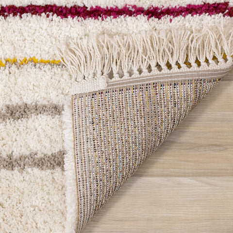 Bora Double Rainbow Shag Rug by Kalora Interiors