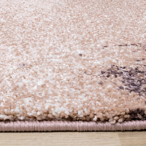 Sable Pink Purple Cream Sunset Cloud Sky Rug by Kalora Interiors