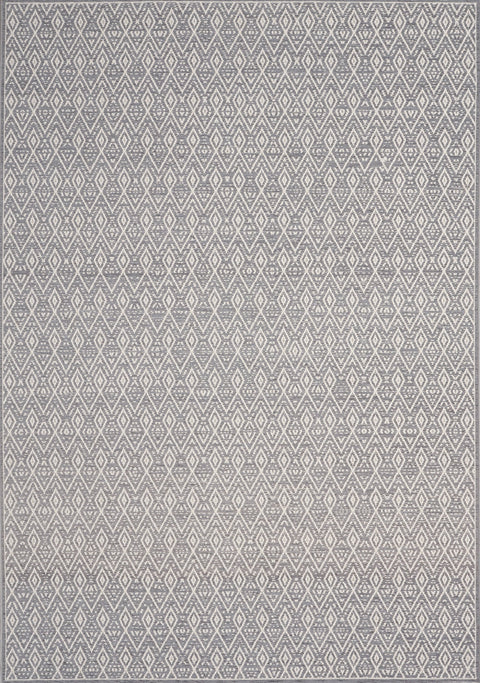 Vista Grey Cream Tribal Indoor/Outdoor Rug by Kalora Interiors