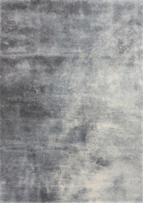 Breeze Grey Cream Blue Distressed Rug by Kalora Interiors