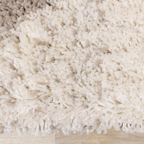 Bora Cream Grey Pink Red Yellow Blue Southwest Shag Rug by Kalora Interiors