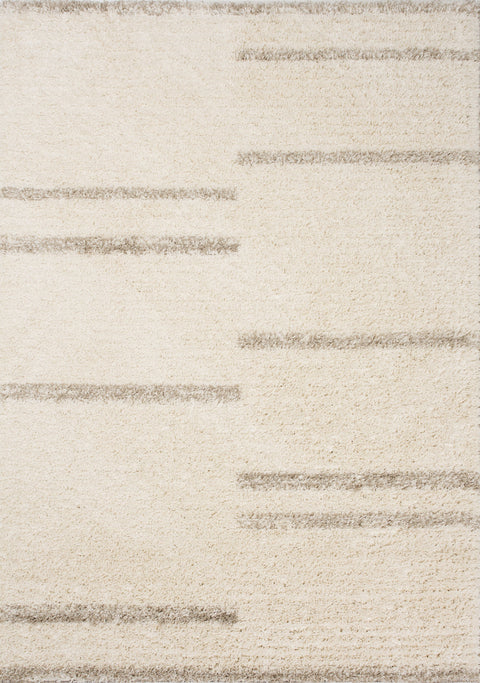 Rondo Cream Beige Shag Rug by Kalora Interiors