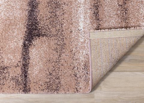 Sable Pink Purple Cream Sunset Cloud Sky Rug by Kalora Interiors