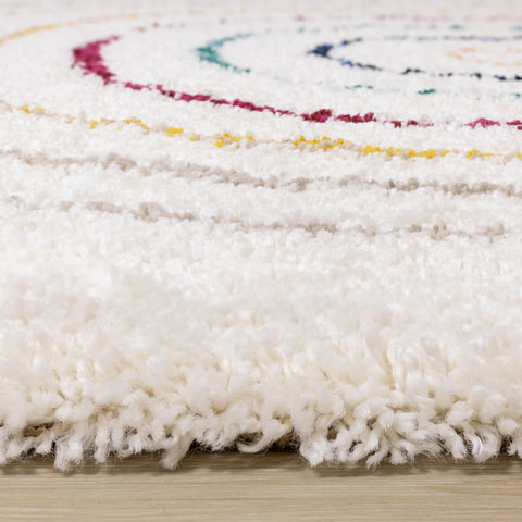 Bora Double Rainbow Shag Rug by Kalora Interiors