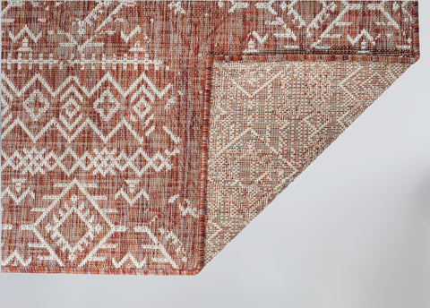 Oksana OKS-01178A-COP Indoor-Outdoor Copper Area Rug By Viana Inc