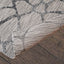 Odessa ODE-01687A-LGRY Modern Brick High Low Textured Polypropylene Black Grey Area Rug By Viana Inc