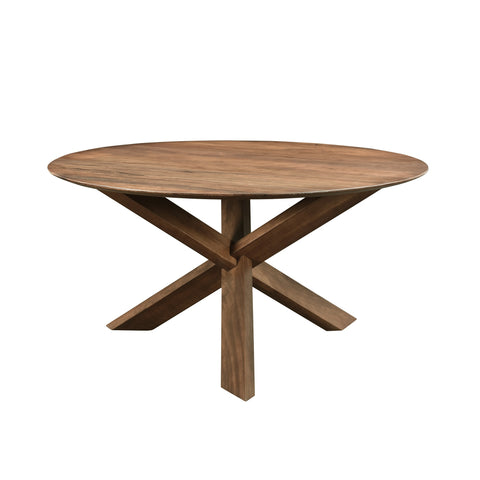 Round 3-Legged Dining Table by LH Imports