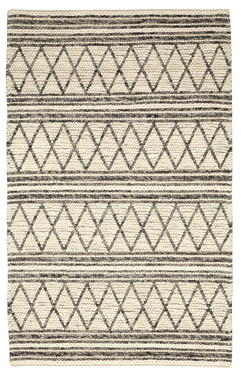 Aspen ASP-PL49IVGRY Hand Knotted Wool Ivory Grey Rug By Viana Inc