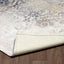 Sparx Distressed Navy Blue Beige Grey Washable Transitional Rug by Viana