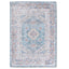 Sparx Distressed Blue Washable Transitional Rug by Viana