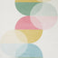 Kids Cream Green Yellow Circles Area Rug by Kalora Interiors