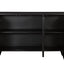Cane Oval 3-Door Cabinet by LH Imports