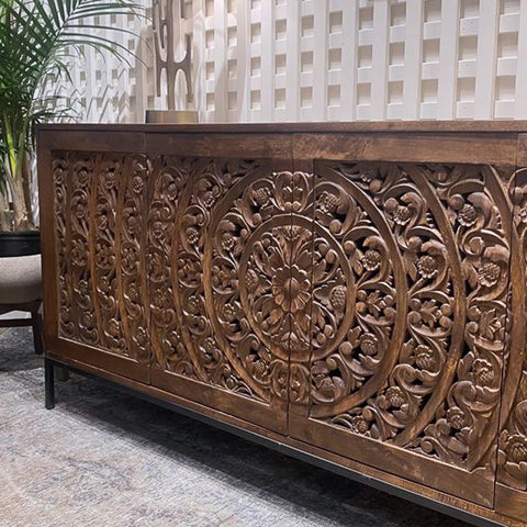 Carved Sideboard by LH Imports