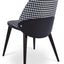 ASTON DINING CHAIR HOUNDSTOOTH FABRIC PLYWOOD OAK VENEER WENGE FINISH BACK BEECH WOOD WENGE FINISH LEGS 1 2