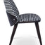 ASTON DINING CHAIR HOUNDSTOOTH FABRIC PLYWOOD OAK VENEER WENGE FINISH BACK BEECH WOOD WENGE FINISH LEGS 2 2