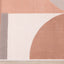 Belle Pink Grey Cream Multi-Geometric Pattern Plush Rug by Kalora Interiors