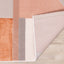 Belle Pink Grey Cream Multi-Geometric Pattern Plush Rug by Kalora Interiors