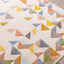 Belle Cream Green Yellow Mosaic Rug by Kalora Interiors