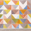 Belle Cream Green Yellow Mosaic Rug by Kalora Interiors