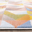 Belle Cream Green Yellow Mosaic Rug by Kalora Interiors