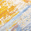 Belle Cream Blue Yellow Brush Strokes Rug by Kalora Interiors