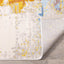 Belle Cream Blue Yellow Brush Strokes Rug by Kalora Interiors
