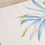 Belle Blue Pink Yellow Green Tropical Plant Rug by Kalora Interiors