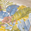 Belle Blue Pink Yellow Green Tropical Plant Rug by Kalora Interiors