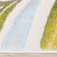 Belle Blue Pink Yellow Green Tropical Plant Rug by Kalora Interiors