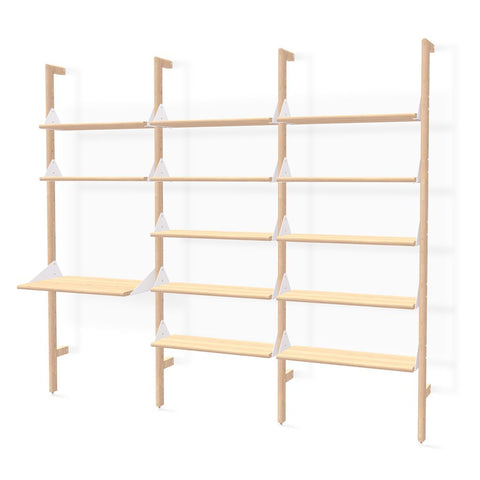 Branch-3 Shelving Unit with Desk by Gus* Modern