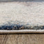 Breeze Cream Blue Brown Urban Rift Rug by Kalora Interiors