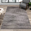 Breeze Grey Distressed Lines Rug by Kalora Interiors