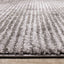 Breeze Grey Distressed Lines Rug by Kalora Interiors