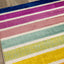 Brighton Pink Orange Stripes Rug by Kalora Interiors
