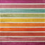 Brighton Pink Orange Stripes Rug by Kalora Interiors