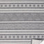 Bristol Reversible Grey White Striped Pattern Outdoor Rug by Kalora Interiors