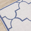 Bristol Blue White Outdoor Reversible Geometric Rug by Kalora Interiors