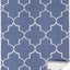 Bristol Blue White Outdoor Reversible Geometric Rug by Kalora Interiors