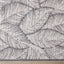 Bristol Grey White Leaf Pattern Indoor/Outdoor Reversible Rug by Kalora Interiors