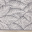 Bristol Grey White Leaf Pattern Indoor/Outdoor Reversible Rug by Kalora Interiors