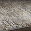 Charisma CHA-1002 Muted Grey Ivory Distressed Abstract Rug II By Viana Inc.
