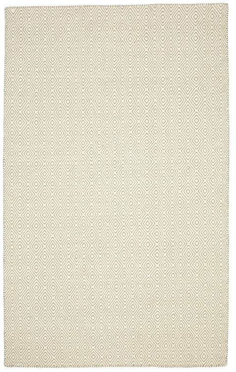 Chicago CHI-ISGR Flat Weave Reversible Wool Ivory/Silver/Grey Area Rug By Viana Inc