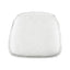 Metal Crossback Leather Cushion Seat | White | by LH Imports