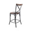 Metal Crossback Counter Stool by LH Imports