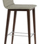 CORONA BAR FULL UPHOLSTERY LEATHERETTE F.SOFT LIGHT GREY 050 WOOD BEECH WOOD WALNUT FINISH
