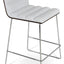 CORONA BAR WIRE CHROME COMFORT PLYWOOD SHELL AMERICAN WALNUT LEATHERETTE F.SOFT WHITE 001
