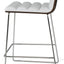 CORONA BAR WIRE CHROME COMFORT PLYWOOD SHELL AMERICAN WALNUT LEATHERETTE F.SOFT WHITE 3