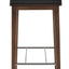 CORONA BAR WOOD COMFORT PLYWOOD SHELL AMERICAN WALNUT LEATHERETTE F.SOFT BLACK 907 BEECH WOOD WALNUT FINISH CHROME RINGFOOTREST